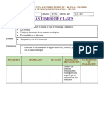 PLAN DIARIO DE CLASES 2022 - ARCENIO COGOLLO