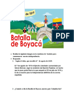 7 de agosto Batalla DE bOYACÁ PREGUNTAS