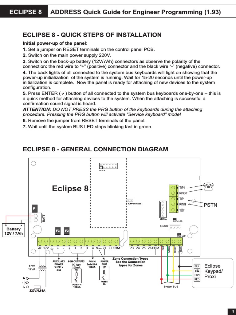 Eclipse 8 Address Quick Guide (1-1 | PDF | Computer Keyboard | Telephone