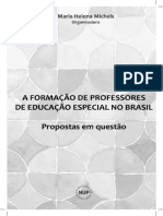 A Formação de Professores de Educação Especial No Brasil Propostas Em Questão Michels 2017