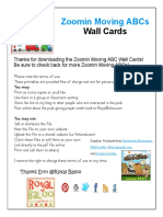 Royal Baloo Zoom in Moving ABC Wall Cards