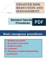 Disaster Risk Reduction and Management: Standard Operating Procedures