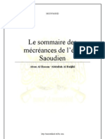 Le Sommaire Des Mécréances de L'arabie Saoudite