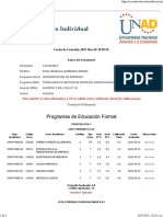 Registro Académico Individual