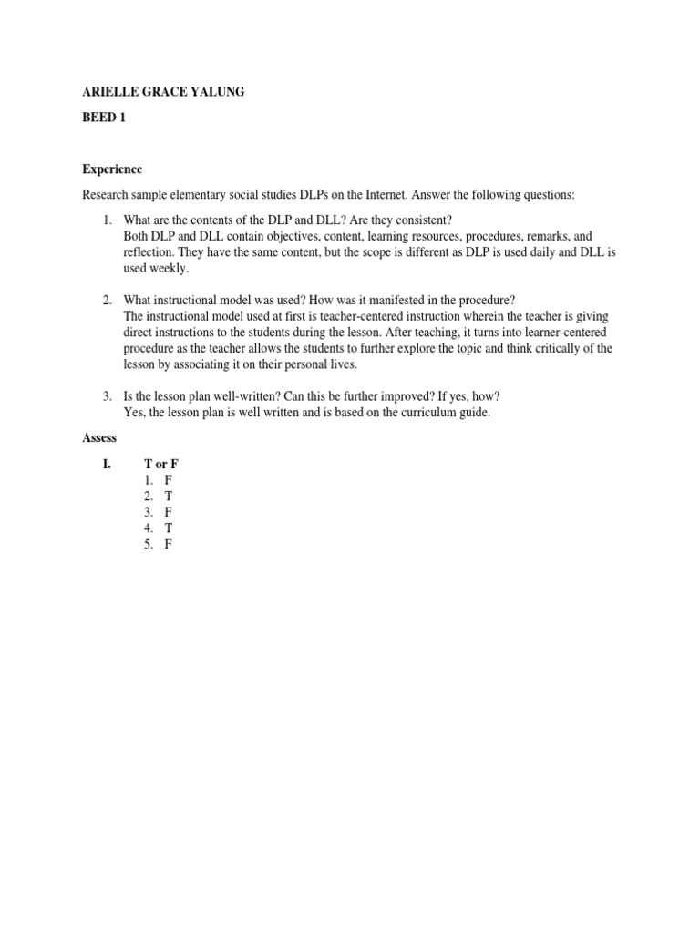 Social Studies Lesson Plan Overview | PDF | Lesson Plan | Psychological ...