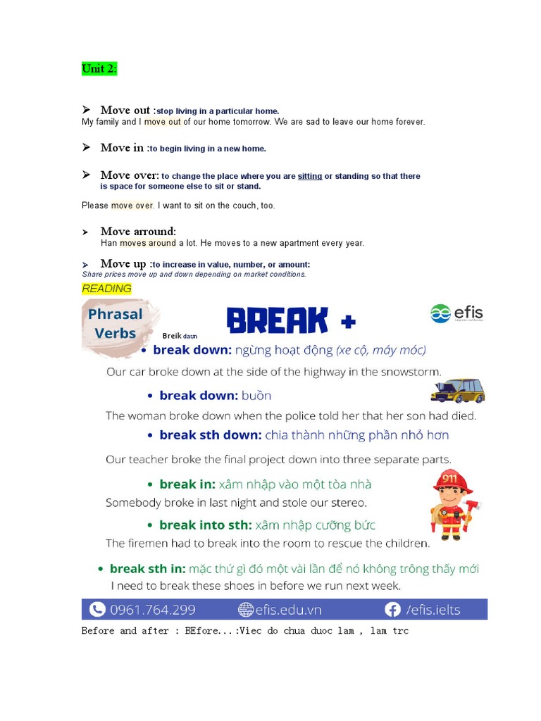 English Phrasal Verbs and Grammar Guide | PDF