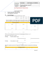 Simplifying Trigonometric Expressions: I. Objectives