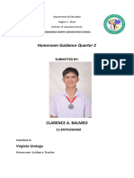 Homeroom Guidance Quarter 2: Clarence A. Balmeo