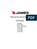 Manual James Cocinas 60x60 C 221 Tks - C 211 Tks Inox - C 22 Tks - C 25 Tks - C 23 Tks - C 26 Tks