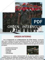 Mantenimiento del Orden Interno