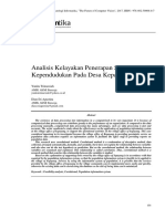 Analisis Kelayakan Penerapan Sistem Informasi Kependudukan Pada Desa Kepayang