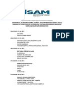 Fecha de Sesiones Curso de Actualización