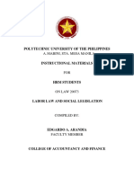 Labor Code of The Philippines Module PDF