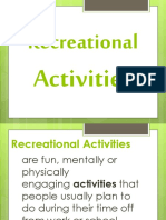 Intro To Recreational Activities