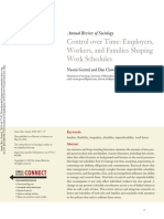 Gerstel y Clawson - Control Over Time. Employers, Workers, and Families Shaping Work Schedules