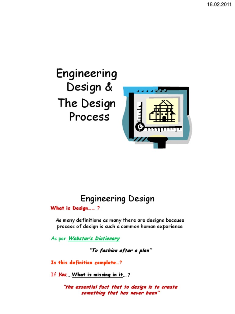WHAT IS THE DEFINITION OF ENGINEERING DESIGN intelligence overview