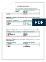 Ejercicios de notación científica