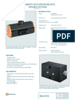 Pneumatic Actuator Eb-Syd, Double Acting