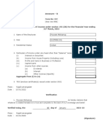 Form 12C - Declaration of Other Income