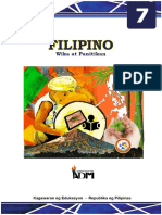 Filipino - 7 - Q3 - M5 - Katangian at Elemento NG Mito, Alamat, Kuwentong-Bayan, Maikling Kuwento Mula Sa Mindanao, Kabisayaan at Luzon - v4