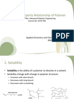 Structure-Property Relationship of Polymers