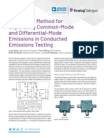 A Practical Method For Separating Common-Mode and Differential-Mode Emissions in Conducted Emissions Testing by Analog Drevices