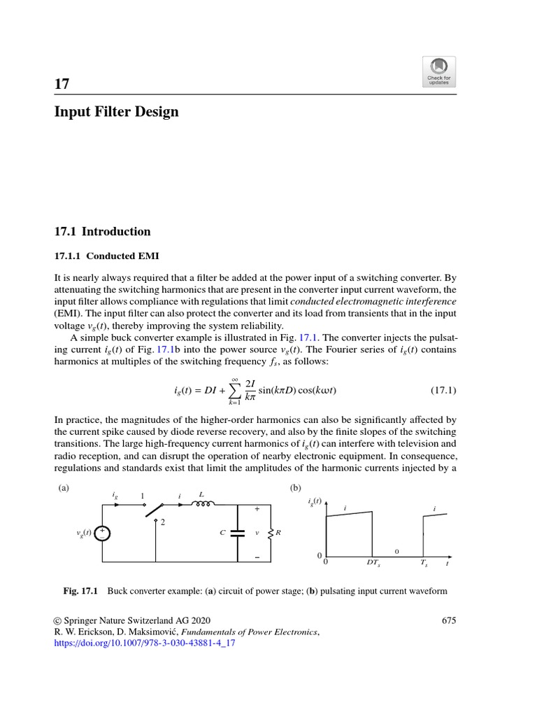 Input Filter Design by Erickson | PDF | Electronic Filter | Resonance