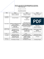 training matrix LAC Dec 14-16