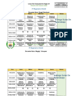 Horarios Siglo 21 Diversificado