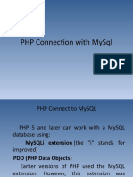 PHP MySQL Connection Methods