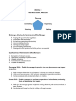 Managerial Process & Organizational Structures