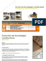 Evolución de las tecnologías constructivas tradicionales