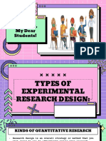 Types of Experimental and Non-Experimental Research Design