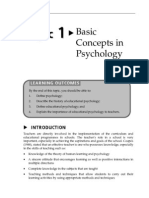 Topic Basic Concepts in Psychology