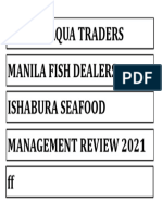 Gensan Aqua Traders Manila Fish Dealers Ishabura Seafood Management Review 2021 FF