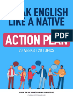 Speak English Like A Native: Action Plan