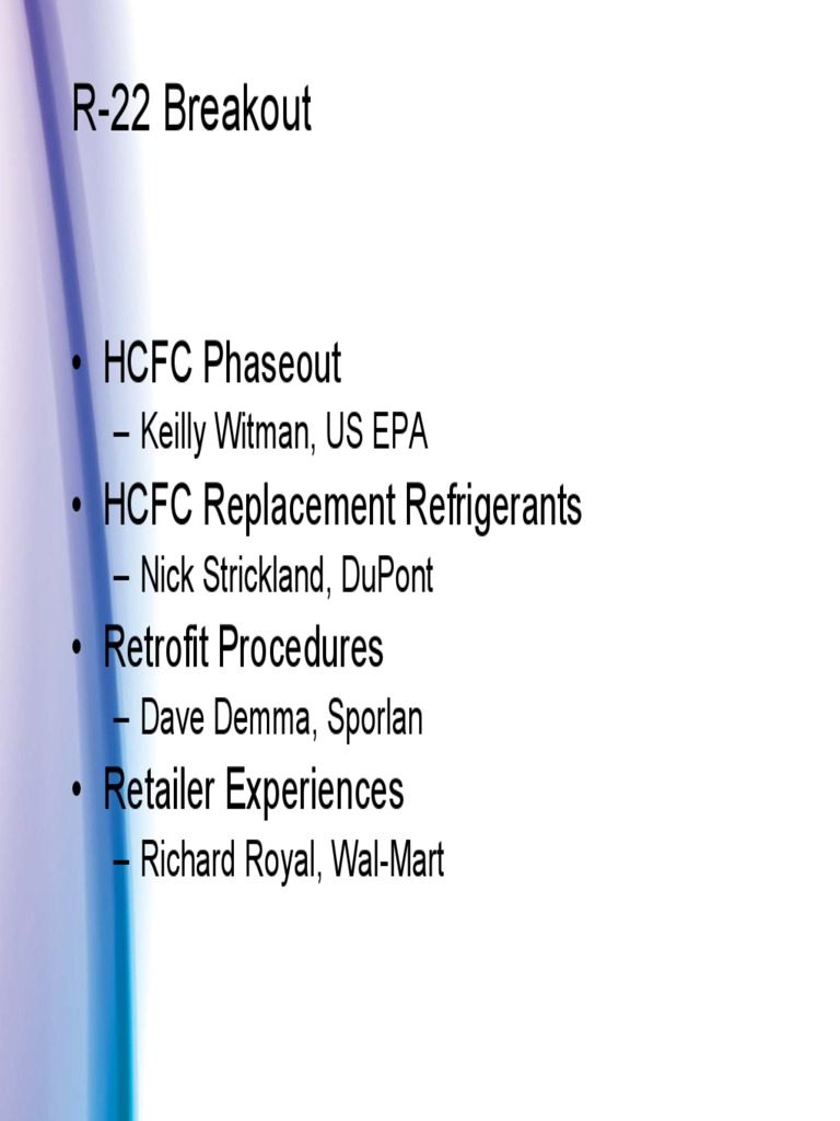 Breakout r22 Retrofit Retail Case Study | PDF | Chlorofluorocarbon ...
