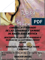 Copia de Coronilla Rosa Mistica - Misterios de Las Siete Alegrias