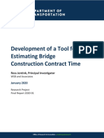 Development of A Tool For Estimating Bridge Construction Contract Time