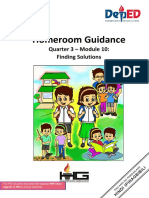 Homeroom Guidance: Quarter 3 - Module 10: Finding Solutions