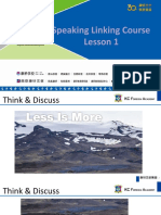 Linking Course - Speaking