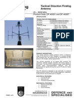 Tactical Direction Finding Antenna: 20 - 3600 MHZ Product Code: Df-A0001 and Df-A0007