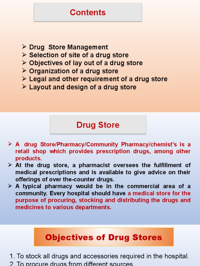 Drug Store Management PDF