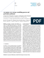 Air Quality Over Europe Modelling Gaseous and Particulate Pollutants