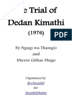 The Trial of Dedan Kimathi - Ngugi Wa Thiongo