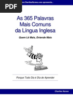 As 365 Palavras Mais Comuns Da Lingua Inglesa