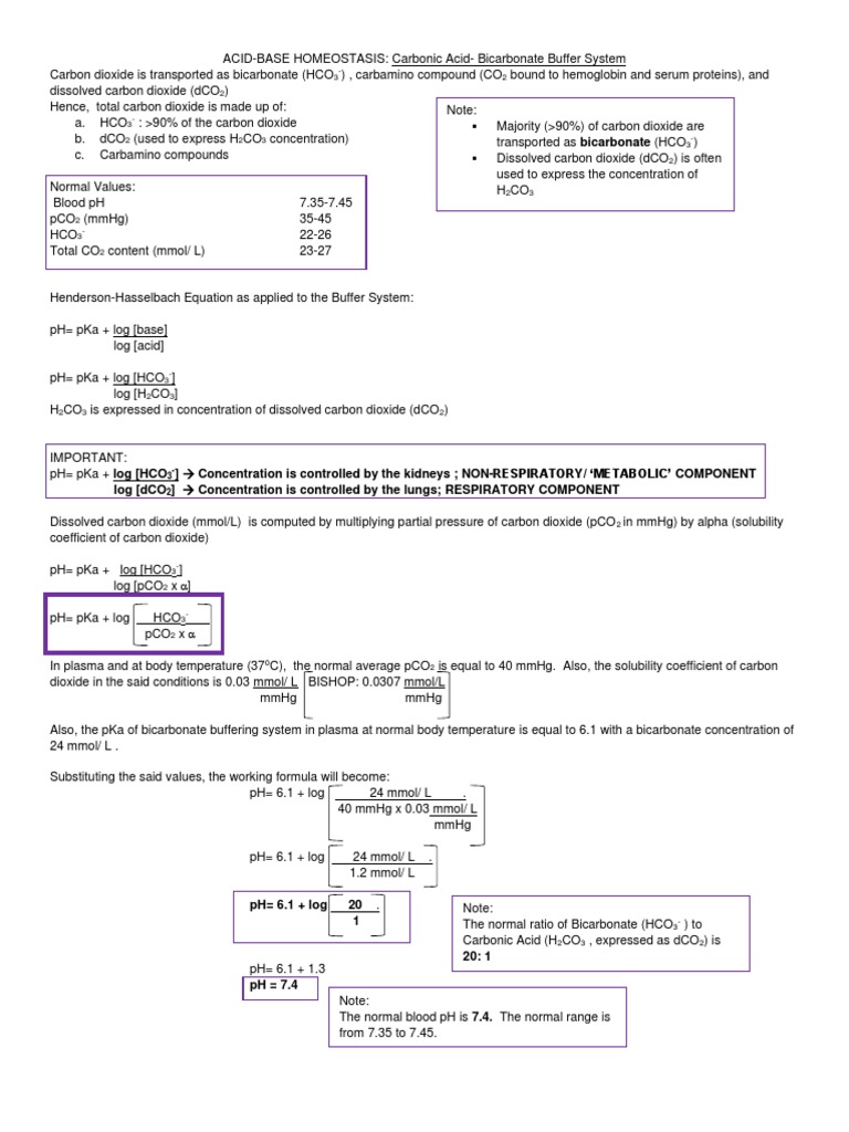 Acid Base Disorder Practice Problems Notes by Giuls 30 | PDF ...