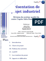 Présentation de Projet Industriel: Révision Du Système Qualité Du Centre Cegelec Infra Bassin de Loire