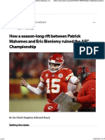 How A Season-Long Rift Between Patrick Mahomes and Eric Bieniemy Ruined The AFC Championship - by Chiefs Kingdom Editorial Board - Feb, 2022 - Medium