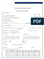 Application form